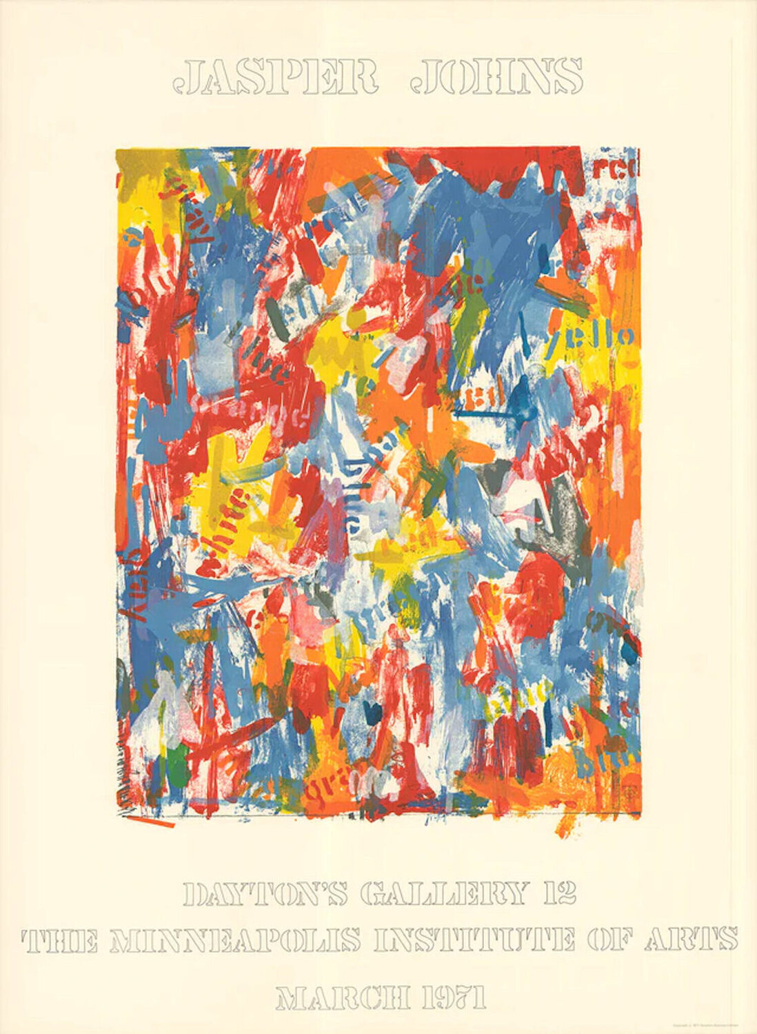 Dayton's Gallery 12 Jasper Johns Stampa in vendita