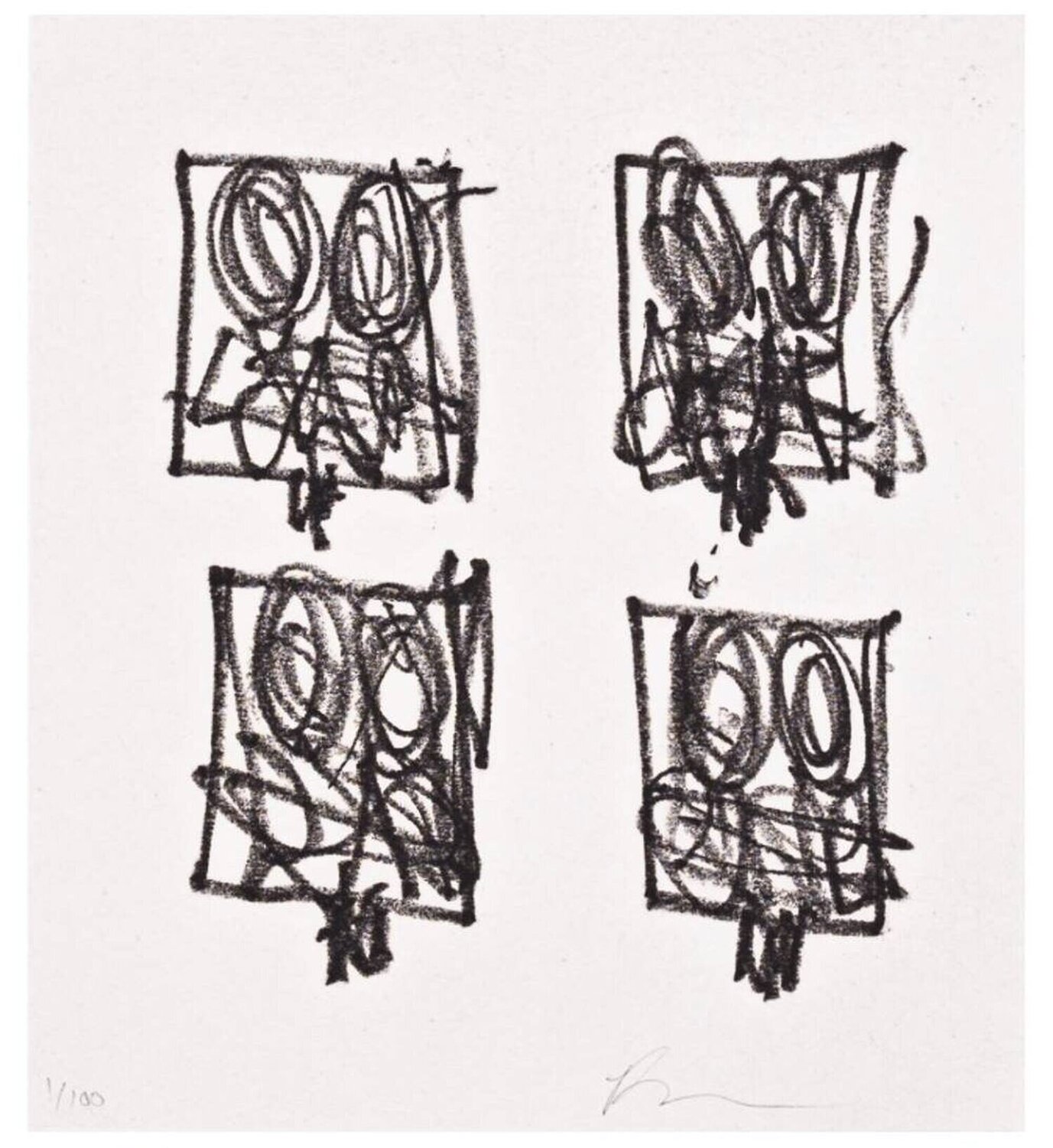 Untitled Anxious Print Rashid Johnson