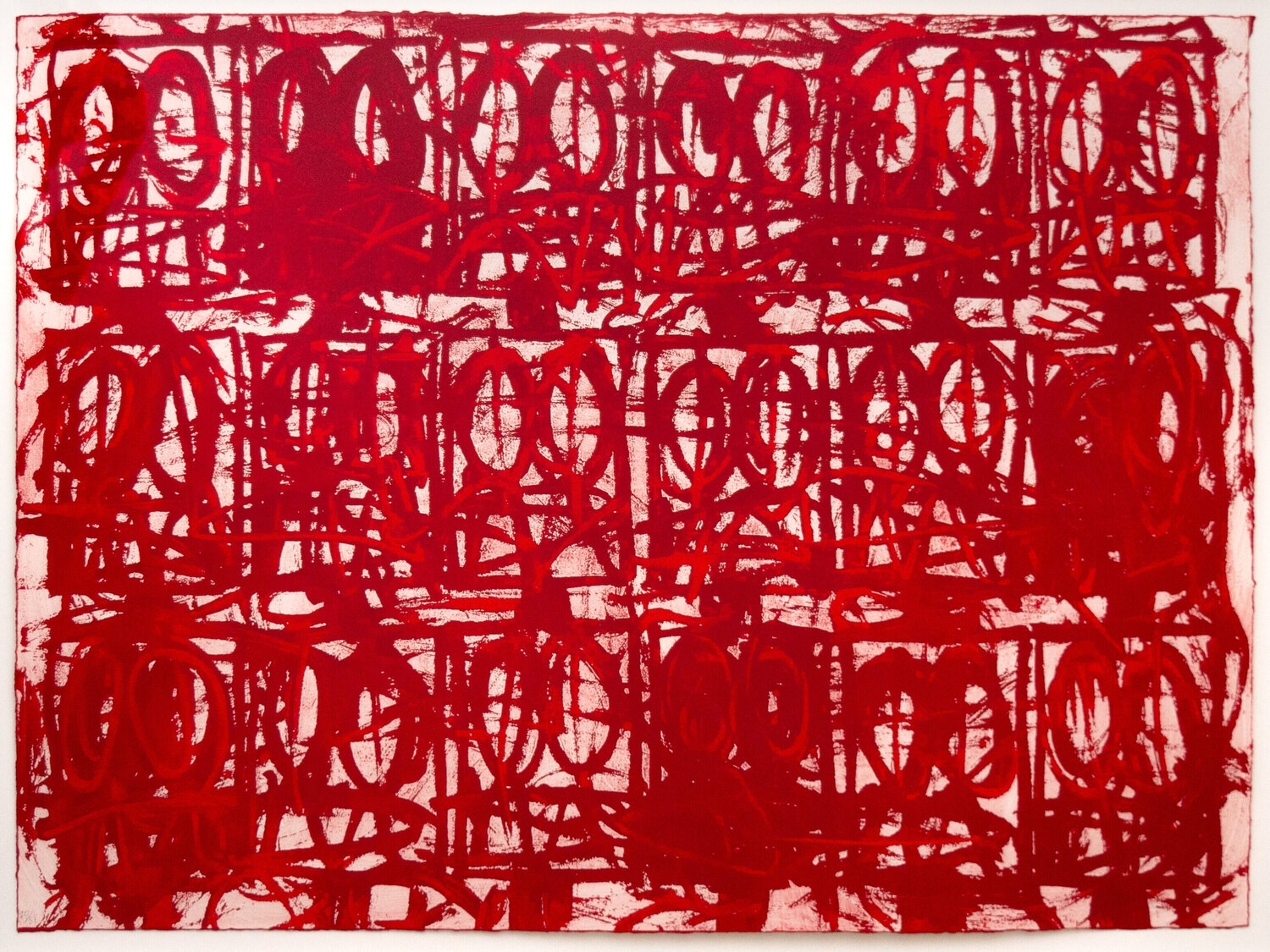 Untitled Anxious Red Rashid Johnson