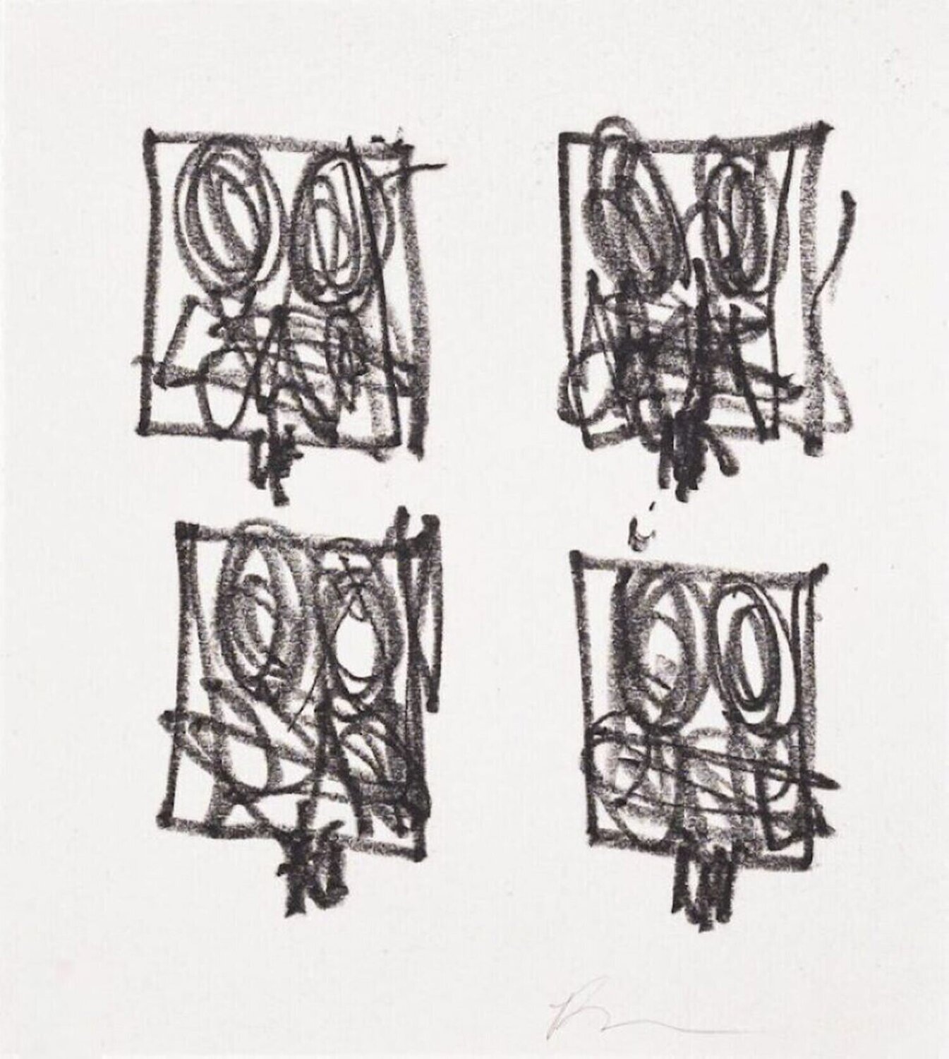 Untitled (Anxious Man) Rashid Johnson Print for sale