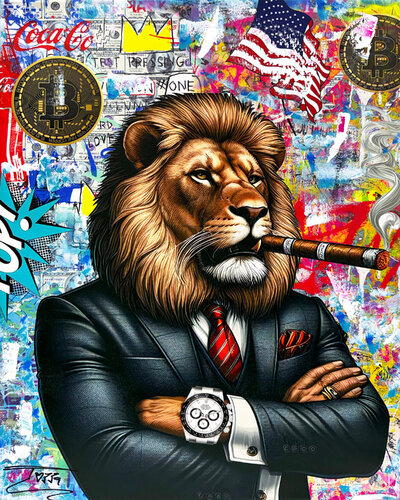 The Majesty (original painting on canvas) van JOZZA, Schilderij te koop op Singulart