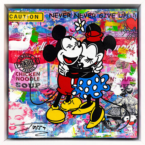 Big Hug! (Mickey Minnie Mouse), original painting van JOZZA, Schilderij te koop op Singulart
