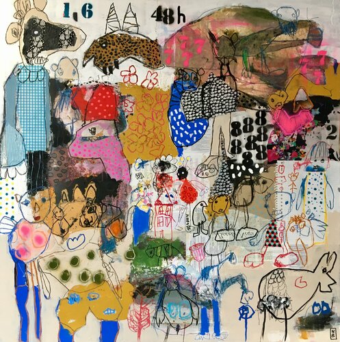 Ce vieux monde se meurt by Nadine Bourgne, Painting for Sale on Singulart