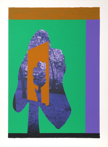 Tree in Tree (Green and Purple) by Menashe Kadishman, Print for Sale on Singulart