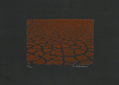 Brown Earth van Menashe Kadishman, Afdruk te koop op Singulart