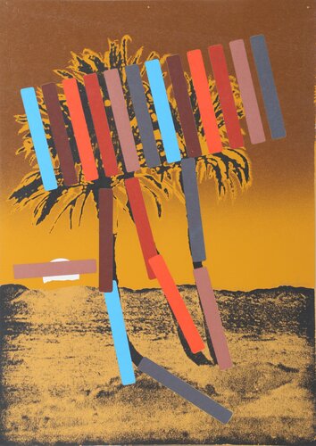 Gold Palm by Menashe Kadishman, Print for Sale on Singulart