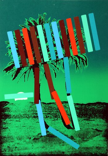 Green Palm di Menashe Kadishman, Stampa in vendita su Singulart