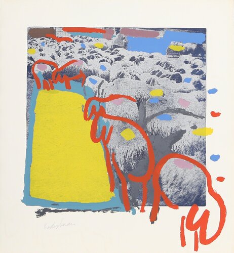 SHEEP Portfolio, 1 by Menashe Kadishman, 인쇄 for Sale on Singulart