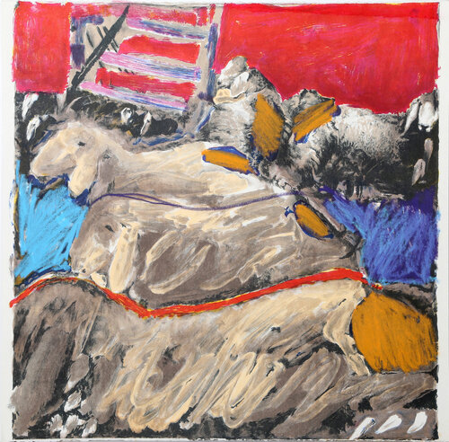 Sheep by Menashe Kadishman, 인쇄 for Sale on Singulart