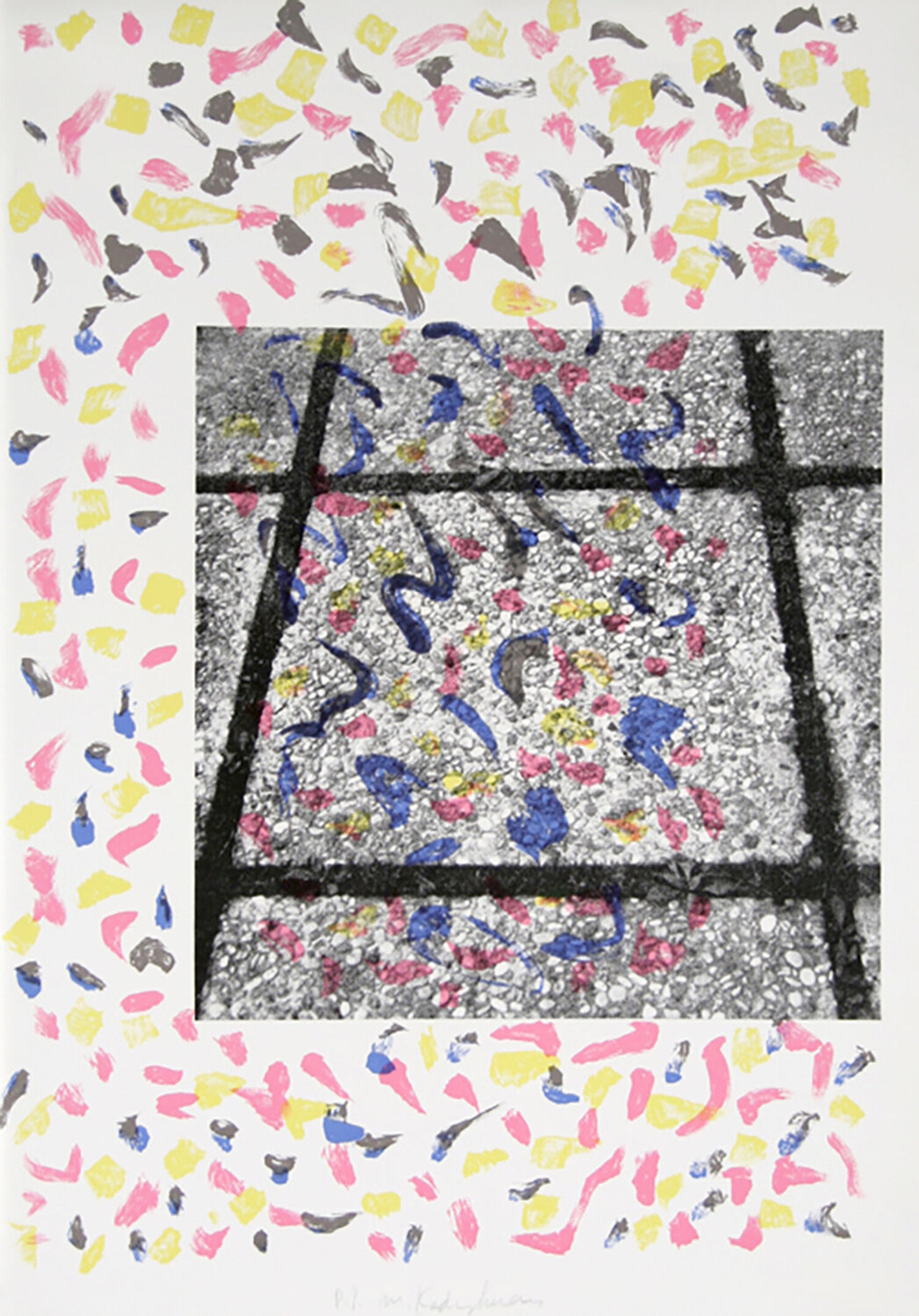 Confetti Tiles Menashe Kadishman Stampa in vendita