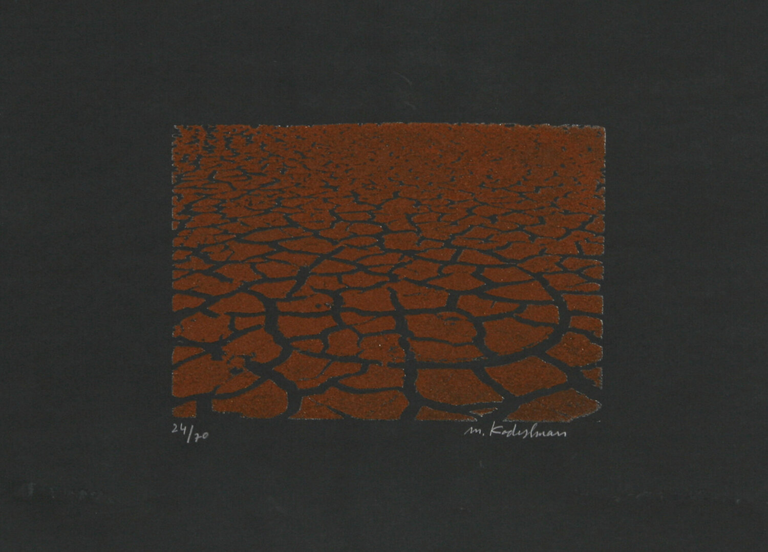 Brown Earth Menashe Kadishman Afdruk te koop