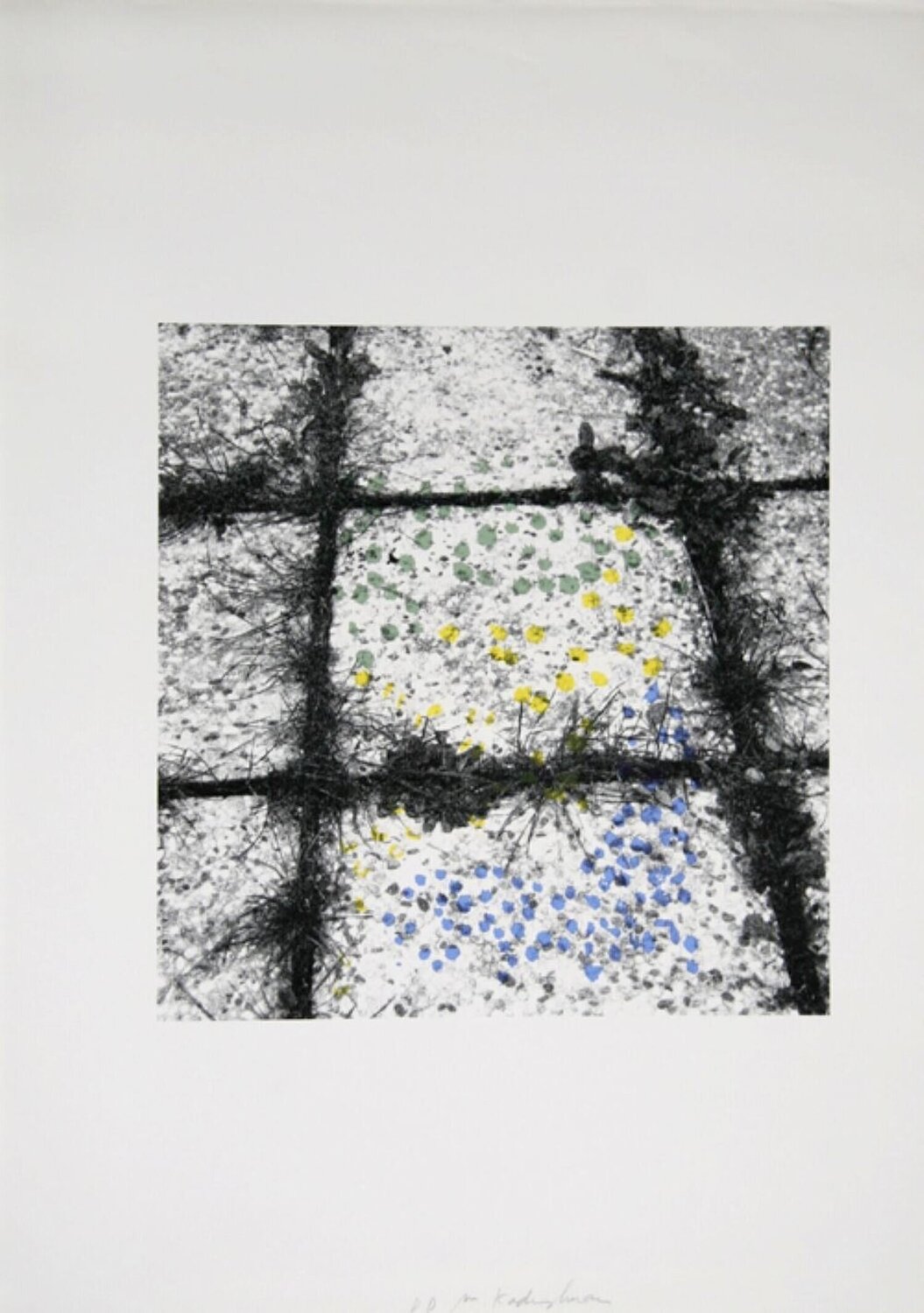Untitled - Tiles Menashe Kadishman Print for sale