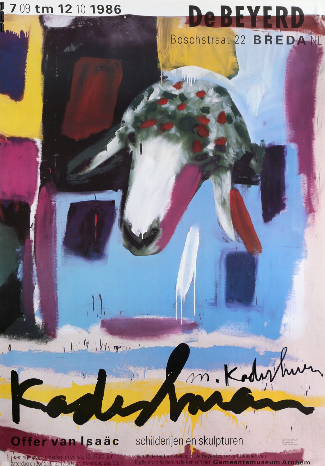 De Beyerd Breda Menashe Kadishman Print for sale