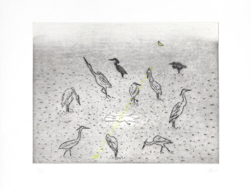 Usacchi-Observing by Atsushi Kaga, Print for Sale on Singulart