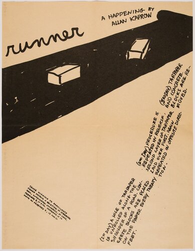 Runner, A Happening by Allan Kaprow by Allan Kaprow, 版画 for Sale on Singulart