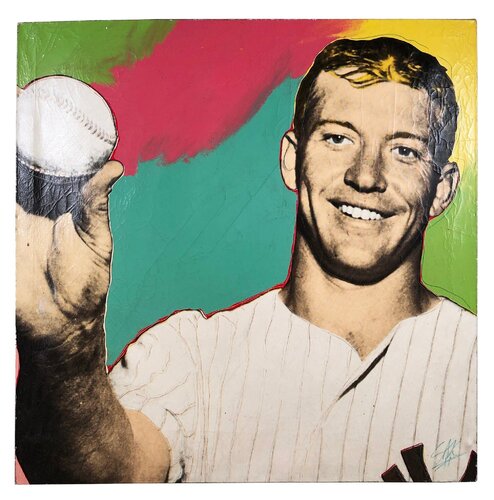 Mickey Mantle by Steve Kaufman, Work on Paper for Sale on Singulart