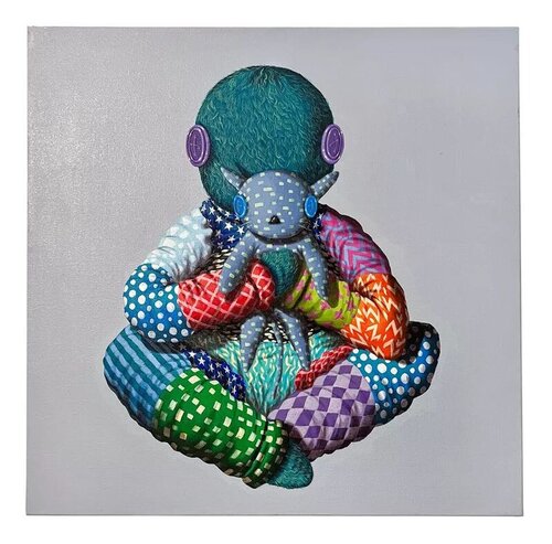 With the Pets - Cat van Suanjaya Kencut, Schilderij te koop op Singulart