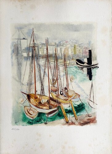 Voiliers au port van Moïse Kisling, Afdruk te koop op Singulart