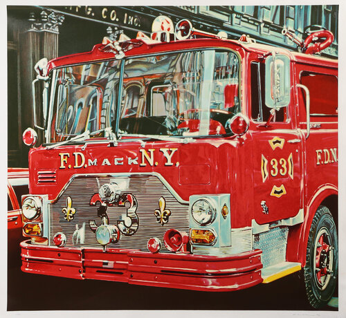 Soho Saint (Fire Engine) von Ron Kleemann, Druck kaufen auf Singulart