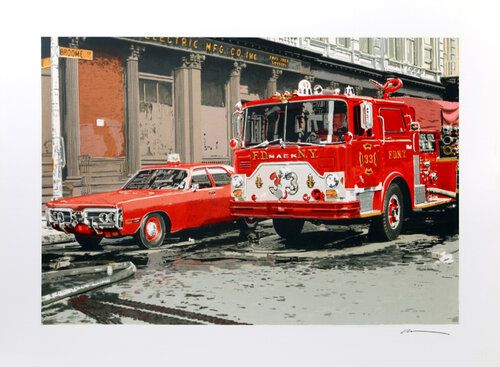 Fire Engine (FDNY) von Ron Kleemann, Druck kaufen auf Singulart