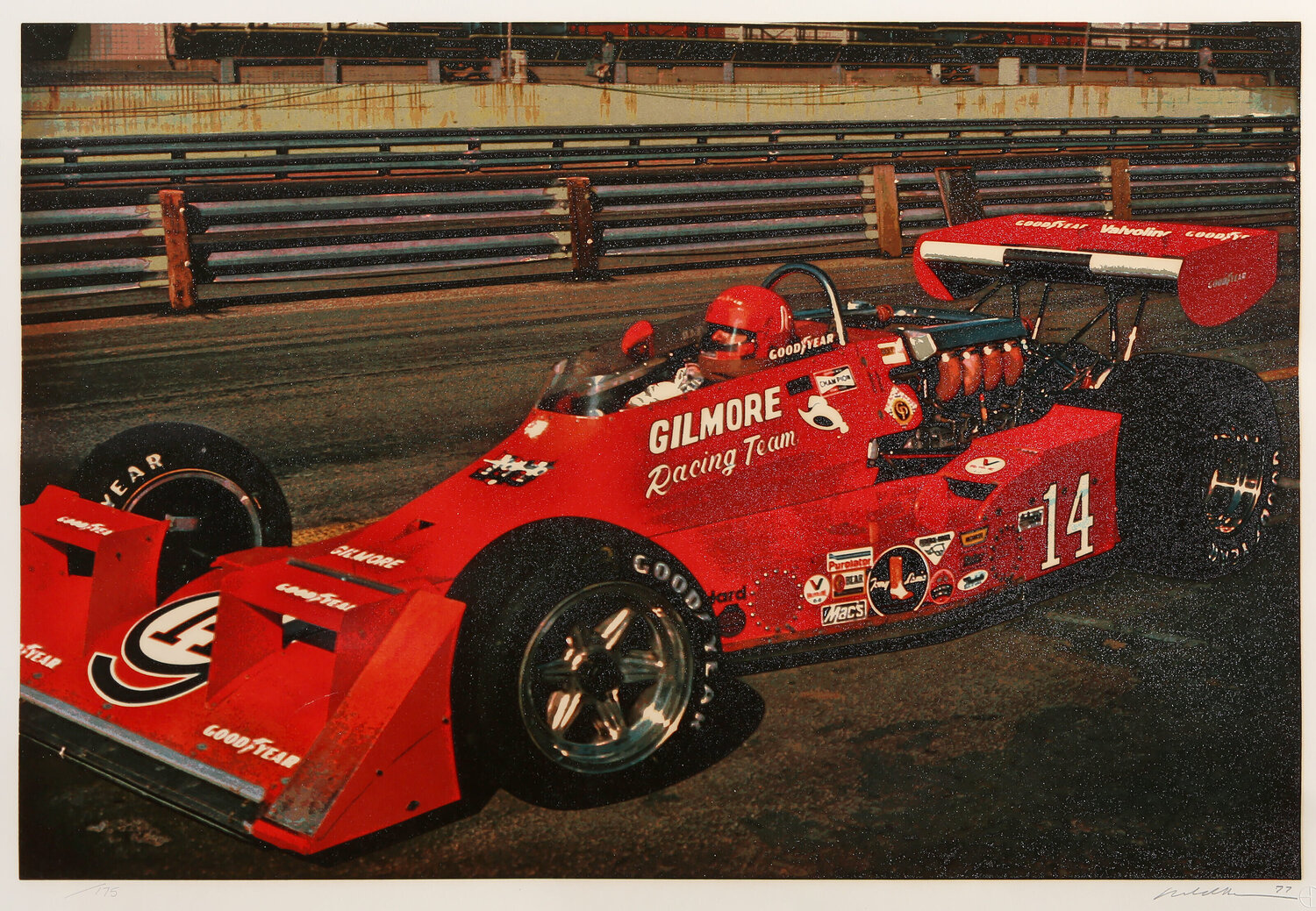 AJ Foyt Cartwheel Ron Kleemann Druck zu verkaufen