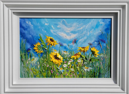 A Riot of colour. by Yulia Lisle, Painting for Sale on Singulart