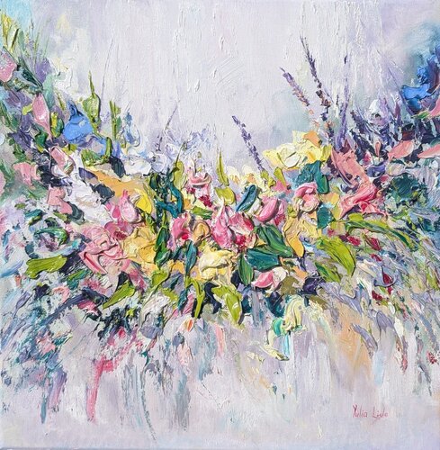 Whispers of Petals by Yulia Lisle, Painting for Sale on Singulart