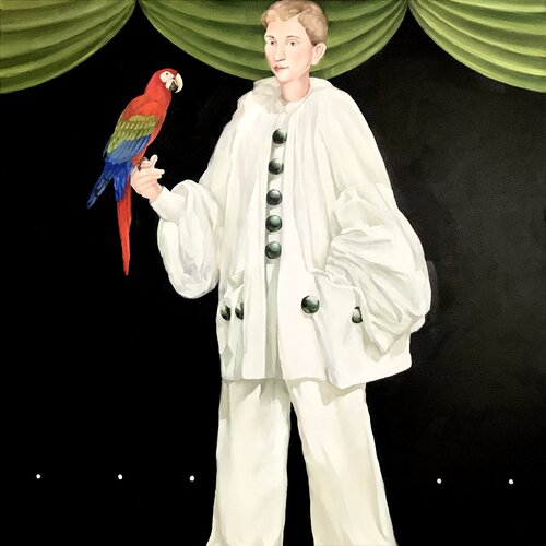 Pierrot & Friend par Valery Koroshilov, Peinture en vente sur Singulart