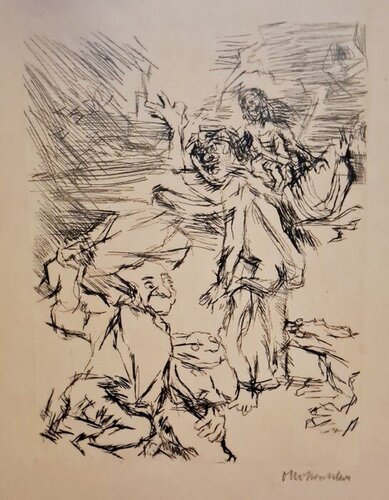 Die Frösche: Dionysos und der schwer beladene Xanthias am Totensee van Oskar Kokoschka, Afdruk te koop op Singulart