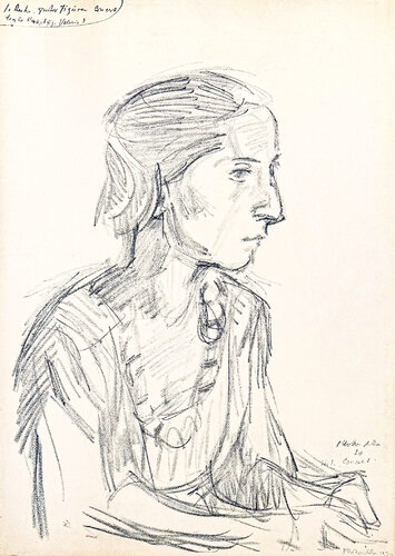 Oskar Kokoschka (1886–1980) - Madeleine - Lithograph on paper - 1920 van Oskar Kokoschka, Afdruk te koop op Singulart