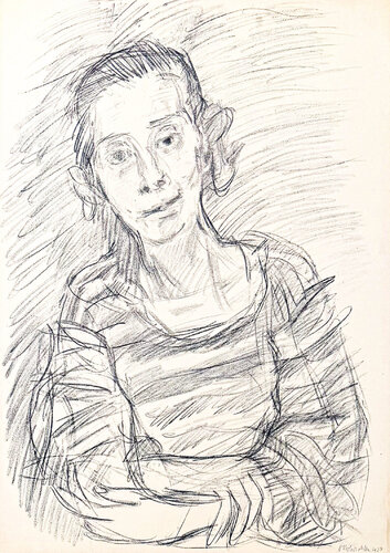 Oskar Kokoschka (1886–1980) - Madeleine - Lithograph on paper - 1920 van Oskar Kokoschka, Afdruk te koop op Singulart