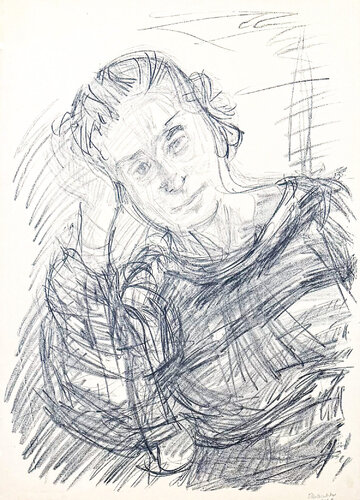 Oskar Kokoschka (1886–1980) - Madeleine - Lithograph on paper - 1920 van Oskar Kokoschka, Afdruk te koop op Singulart