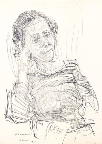 Oskar Kokoschka (1886–1980) - Madeleine - Lithograph on paper - 1920 van Oskar Kokoschka, Afdruk te koop op Singulart