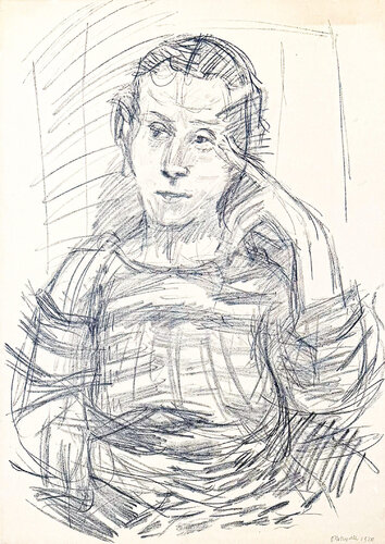 Oskar Kokoschka (1886–1980) - Madeleine - Lithograph on paper - 1920 van Oskar Kokoschka, Afdruk te koop op Singulart