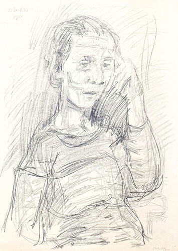 Oskar Kokoschka (1886–1980) - Madeleine - Lithograph on paper - 1920 van Oskar Kokoschka, Afdruk te koop op Singulart