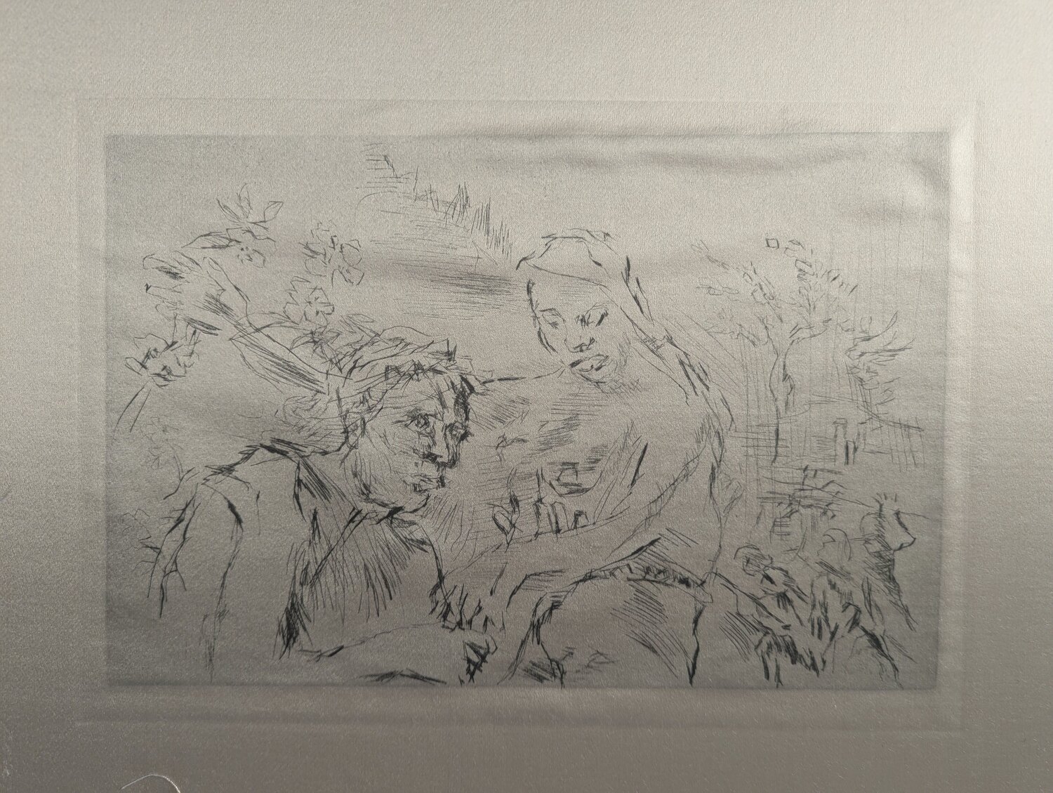 Penthesileas und Achills Zwiegespräch Oskar Kokoschka Druck zu verkaufen