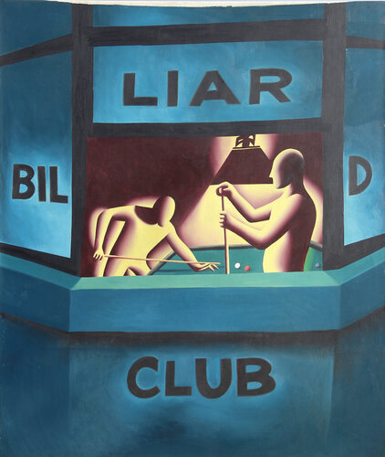 Liar Club by Mark Kostabi, Painting for Sale on Singulart