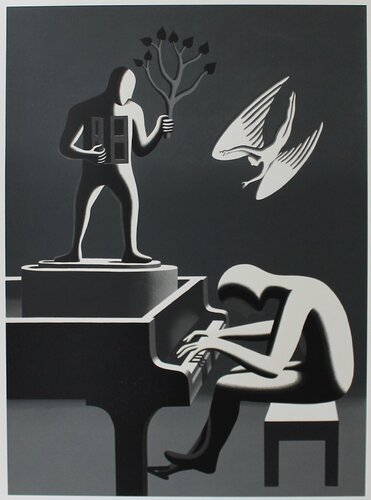 Cyclone Variations by Mark Kostabi, Print for Sale on Singulart
