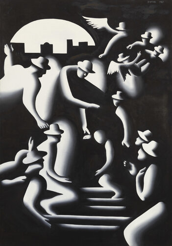 Reconstruction di Mark Kostabi, Pittura in vendita su Singulart