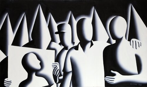 Good Ol' Boy di Mark Kostabi, Pittura in vendita su Singulart