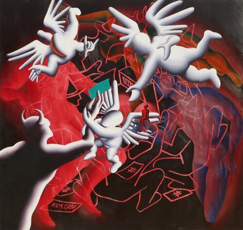 Simply Irresistable de Mark Kostabi, Pintura a la venta en Singulart