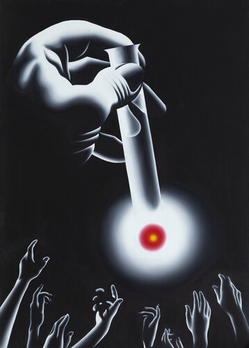 The Cure van Mark Kostabi, Schilderij te koop op Singulart