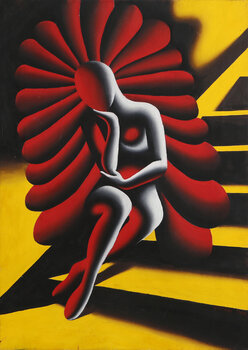 MARK KOSTABI マーク コスタビ 油彩 油絵 直筆 サイン 鑑定書 付