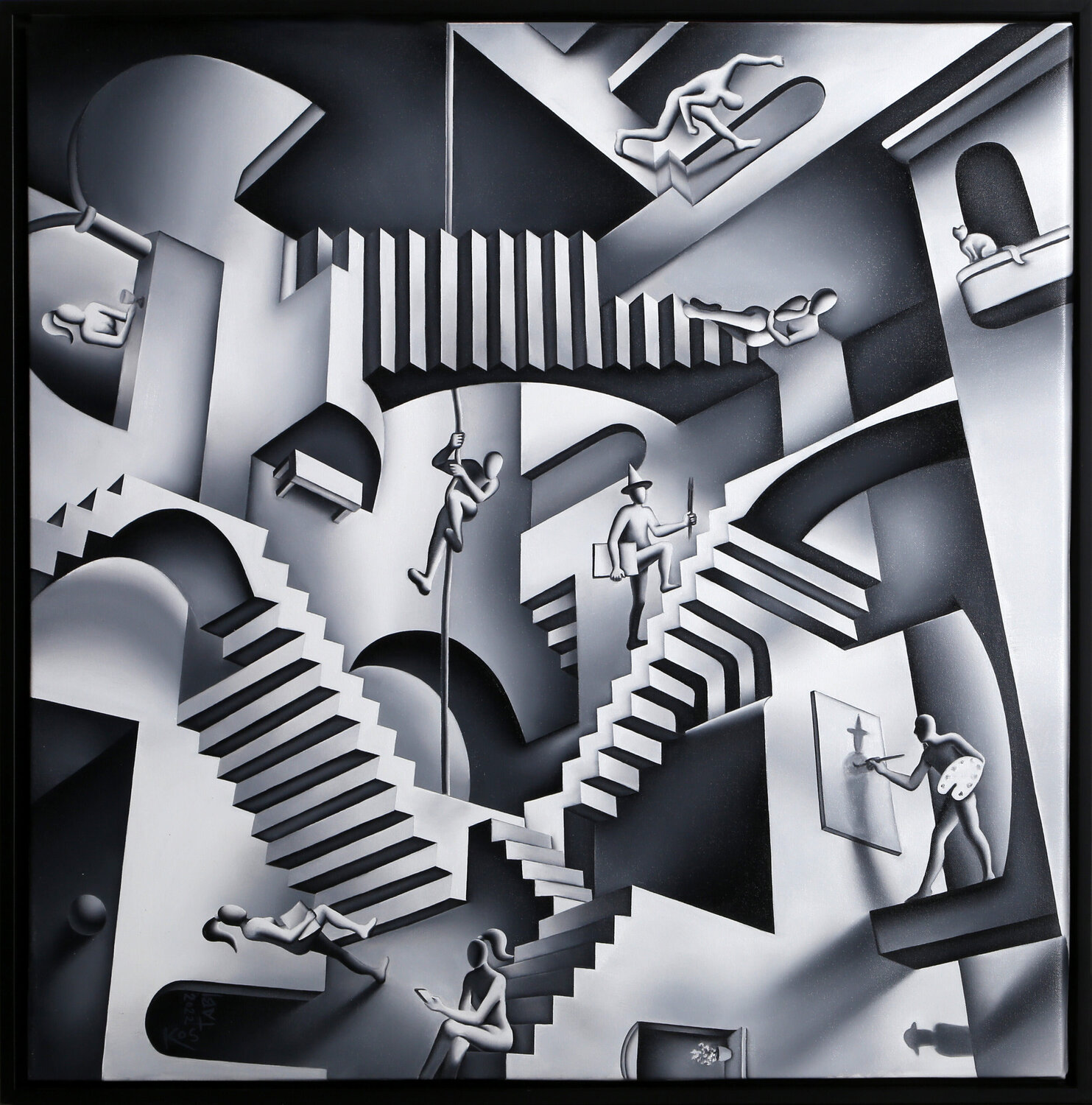 Stairways to the Stable Mind Mark Kostabi