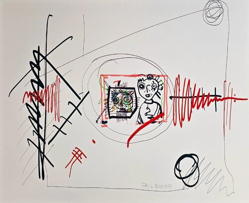 Untitled di Paul Kostabi, Stampa in vendita su Singulart