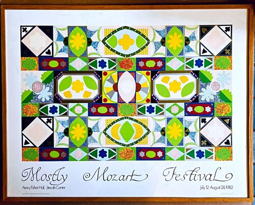 Joyce Kozloff - Mostly Mozart Festival Poster, from the IBM Corporate Collection de Joyce Kozloff, Impresión a la venta en Singulart
