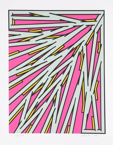Small Pink van Nicholas Krushenick, Afdruk te koop op Singulart