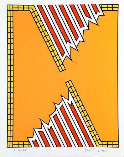 Deep Down Orange van Nicholas Krushenick, Afdruk te koop op Singulart