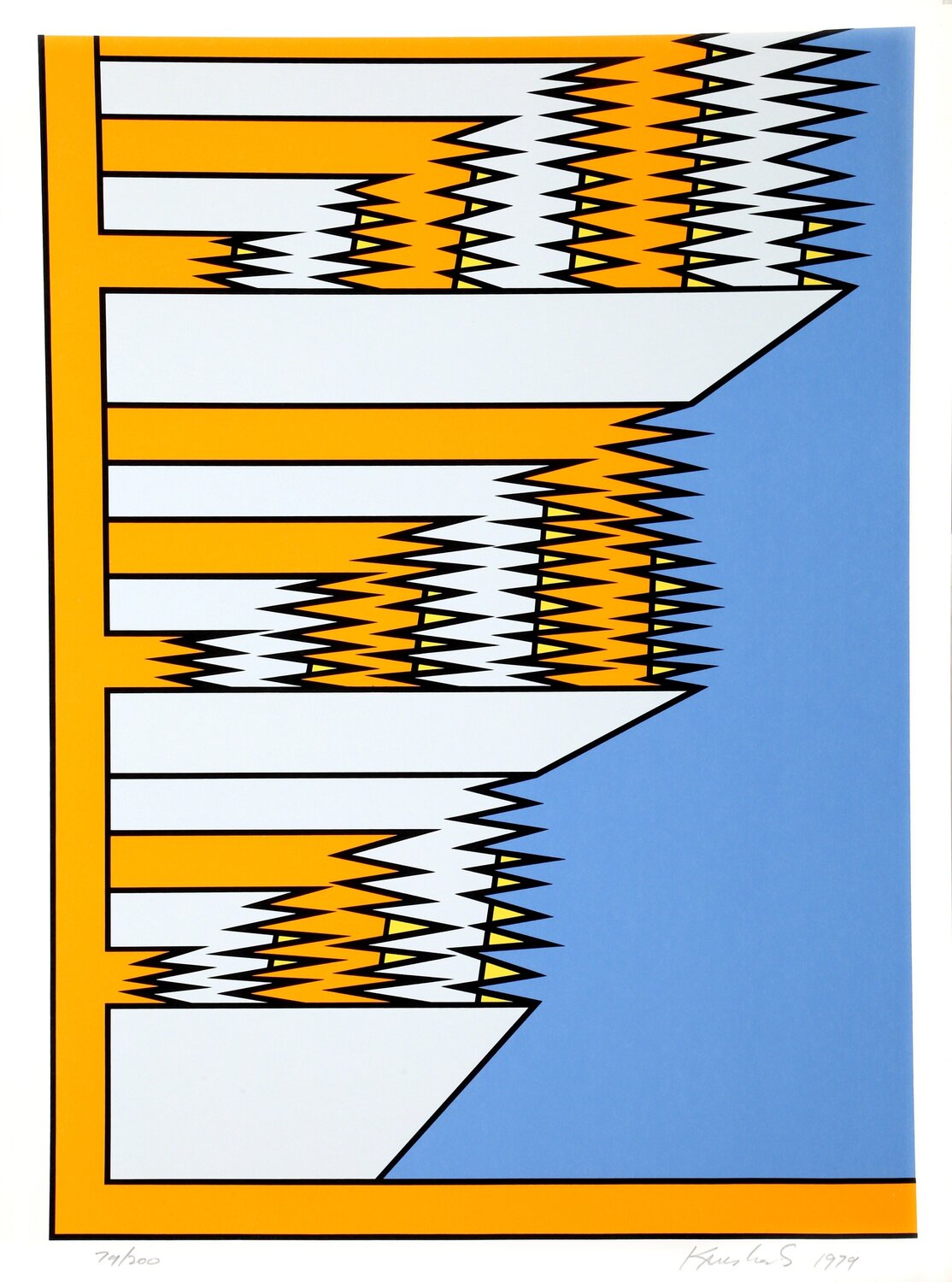 Untitled 9 Nicholas Krushenick Stampa in vendita