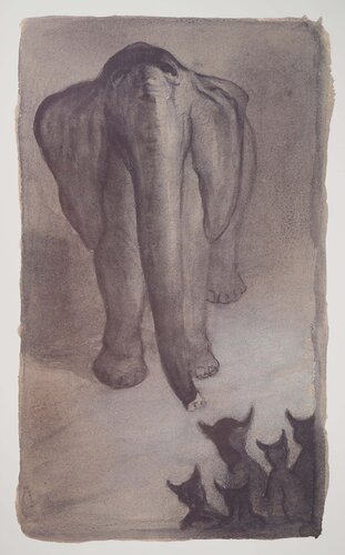 L'éléphant by Alfred Kubin, Print for Sale on Singulart